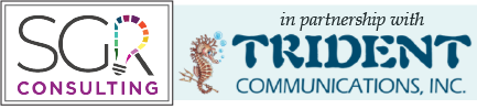 SGR Consulting and Trident Communications, Inc combined logos